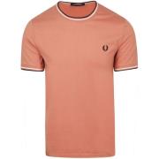T-shirt Fred Perry M1588 Twin Tipped T-shirt Roze