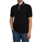 Polo Shirt Korte Mouw EAX Poloshirt met logo en versiering