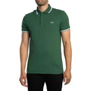 Polo Shirt Korte Mouw Lacoste Poloshirt met normale pasvorm en accente...