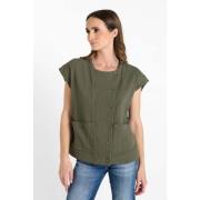 T-shirt Korte Mouw Le Temps des Cerises Mouwloos jack ELIAS