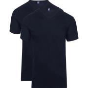 T-shirt Alan Red Vermont T-shirts V-Hals Navy (2Pack)