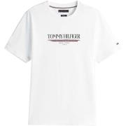 T-shirt Korte Mouw Tommy Hilfiger Logo Crew Graphic T-Shirt White