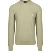 Sweater BOSS Trui Anion Lichtgroen