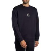 Sweater EAX Sweatshirt met geborduurd centraal logo