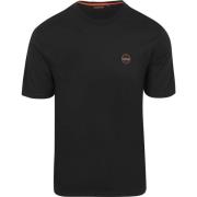 T-shirt Napapijri Badge T-shirt Zwart