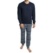 Pyjama's / nachthemden Emporio Armani AOP pyjamaset met lange mouwen