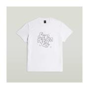 T-shirt Korte Mouw G-Star Raw HD PRINT R T