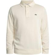 Polo Shirt Lange Mouw Lacoste Geribbelde katoenen polokraag sweatshirt