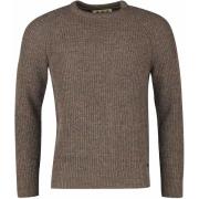 Sweater Barbour Trui Lamswol Knitted Bruin
