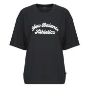 T-shirt Korte Mouw New Balance LINEAR HERITAGE OVERSIZED T-SHIRT
