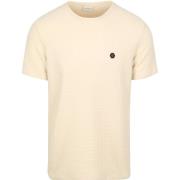 T-shirt Korte Mouw No Excess No-Excess T-Shirt Jacquard Ecru