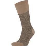 Socks Falke Airport Herringstripe Sok Beige