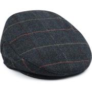 Pet Barbour Wilkin Flat Cap Herringbone Donkergroen