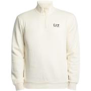 Sweater Emporio Armani EA7 Sweatshirt met borstlogo en 1/4 rits