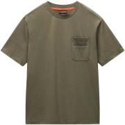 T-shirt Korte Mouw Napapijri Fanes Pocket T-Shirt Tea Leaf