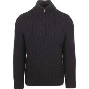 Sweater Superdry Half Zip Pullover Jacob Cable Navy
