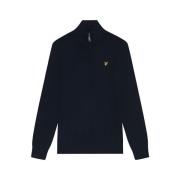 Trui Lyle &amp; Scott KN2112VC CTTN MERINO QRTR ZIP JUMP-Z271 DARK NAV...