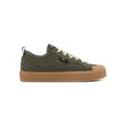 Lage Sneakers Sanjo K230 Tweed - Olive Gum