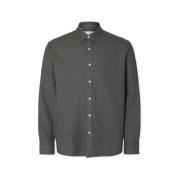 Overhemd Lange Mouw Selected Noos Regnoah Shirt - Gray Flannel