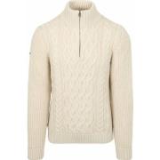 Sweater Superdry Half Zip Pullover Jacob Cable Ecru