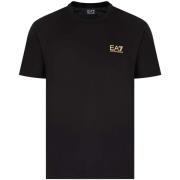 T-shirt Ea7 Emporio Armani Pima Cotton Core ID T-Shirt Black/Gold