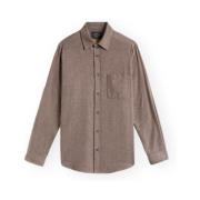 Overhemd Lange Mouw Portuguese Flannel Espiga Shirt - Brown