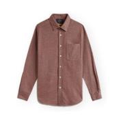 Overhemd Lange Mouw Portuguese Flannel Teca 2.0 Shirt - Brick