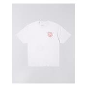T-shirt Korte Mouw Edwin I031131 MUSIC CHANNEL-1WZ.67 WHITE/RED