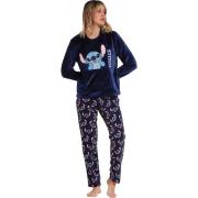 Setjes Admas Stitch Faces Disney Pyjama outfit broek top lange mouwen