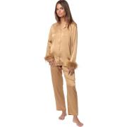 Setjes Admas Satijnen pyjamashirt en afneembare verenbroek Plumas Mara...