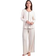 Setjes Admas Pyjama broek top lange mouwen V hals Elegant Op Home