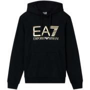 Sweater Ea7 Emporio Armani Logo Series Cotton Hoodie Black/Gold