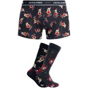 Boxers Jack &amp; Jones Kerst Avocado Trunks 2 Pack Sokken Geschenkdoo...