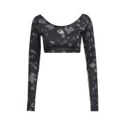 T-shirt Korte Mouw adidas W Hyglm Cro Aop