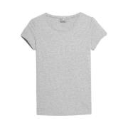 T-shirt Korte Mouw 4F SS23TTSHF583CHODNYJASNYSZARYMELAN