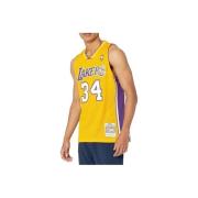 T-shirt Korte Mouw Mitchell And Ness Los Angeles Lakers Nba Swingman H...