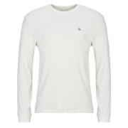 T-Shirt Lange Mouw Calvin Klein Jeans LS WAFFLE BADGE CREWNK TEE