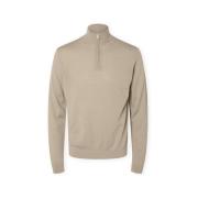 Trui Selected Noos Tray Half Zip Knit - Kelp