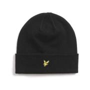 Muts Lyle &amp; Scott HE2313A COTTON BEANIE-Z865 JET BLACK