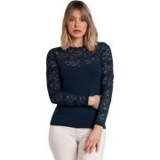 Blouse Admas Kanten top met lange mouwen Lace