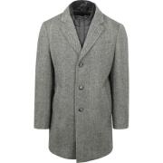 Mantel Suitable Coat Wol Pepita Pepper Grey