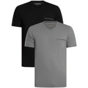 T-shirt Korte Mouw Emporio Armani Set van 2 lounge T-shirts met V-hals