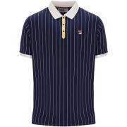 T-shirt Fila BB1 Classic Striped Polo Shirt Navy/Raffia/Gardenia