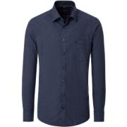 Overhemd Lange Mouw Casa Moda Overhemd Structure Navy