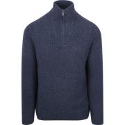 Sweater Mcgregor Half Zip Trui Lamswol Blend Navy