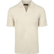 Polo Shirt Korte Mouw Marc O'Polo Poloshirt Riva Terry Cloth Ecru