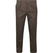 Broek Profuomo Chino Flanel Bruin