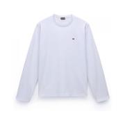 T-Shirt Lange Mouw Napapijri SALIS LS - NP0A4HN7-0021 BRIGHT WHITE