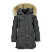 Parka Jas Gentile Bellini Lange Parka Winterjas Bontkraag