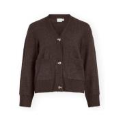 Vest Vila Miraz Cardigan - Coffee Bean